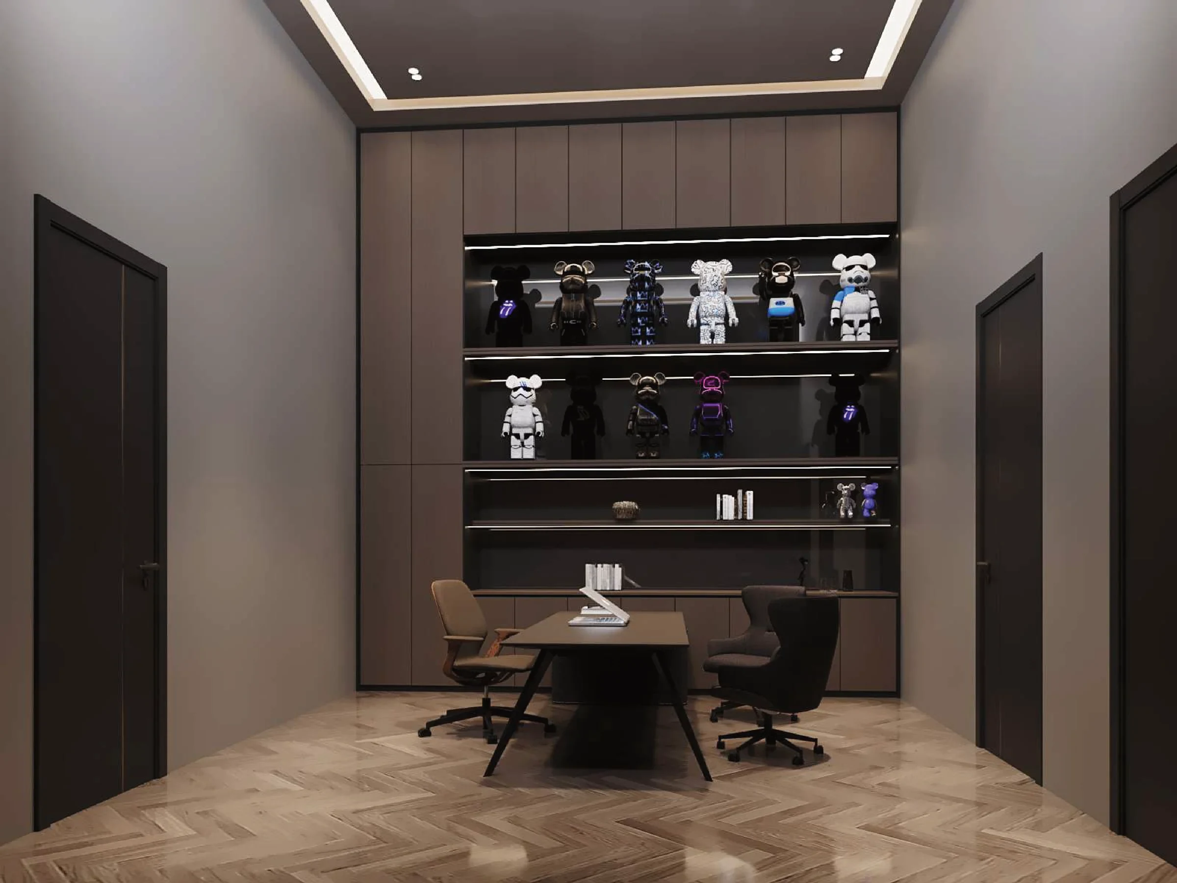Aurora Sentral — home office and collectible display