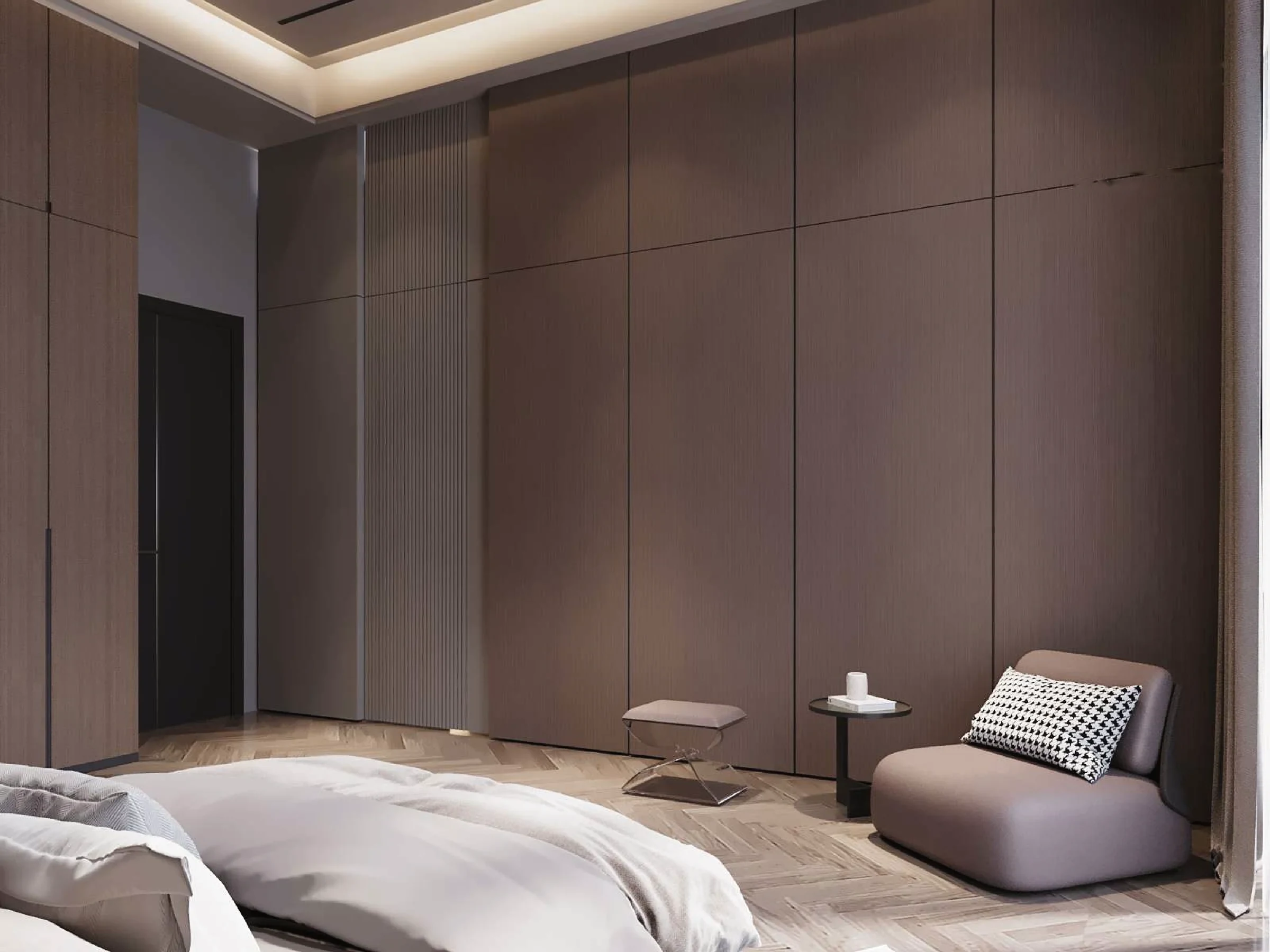 Aurora Sentral — primary bedroom wardrobe wall