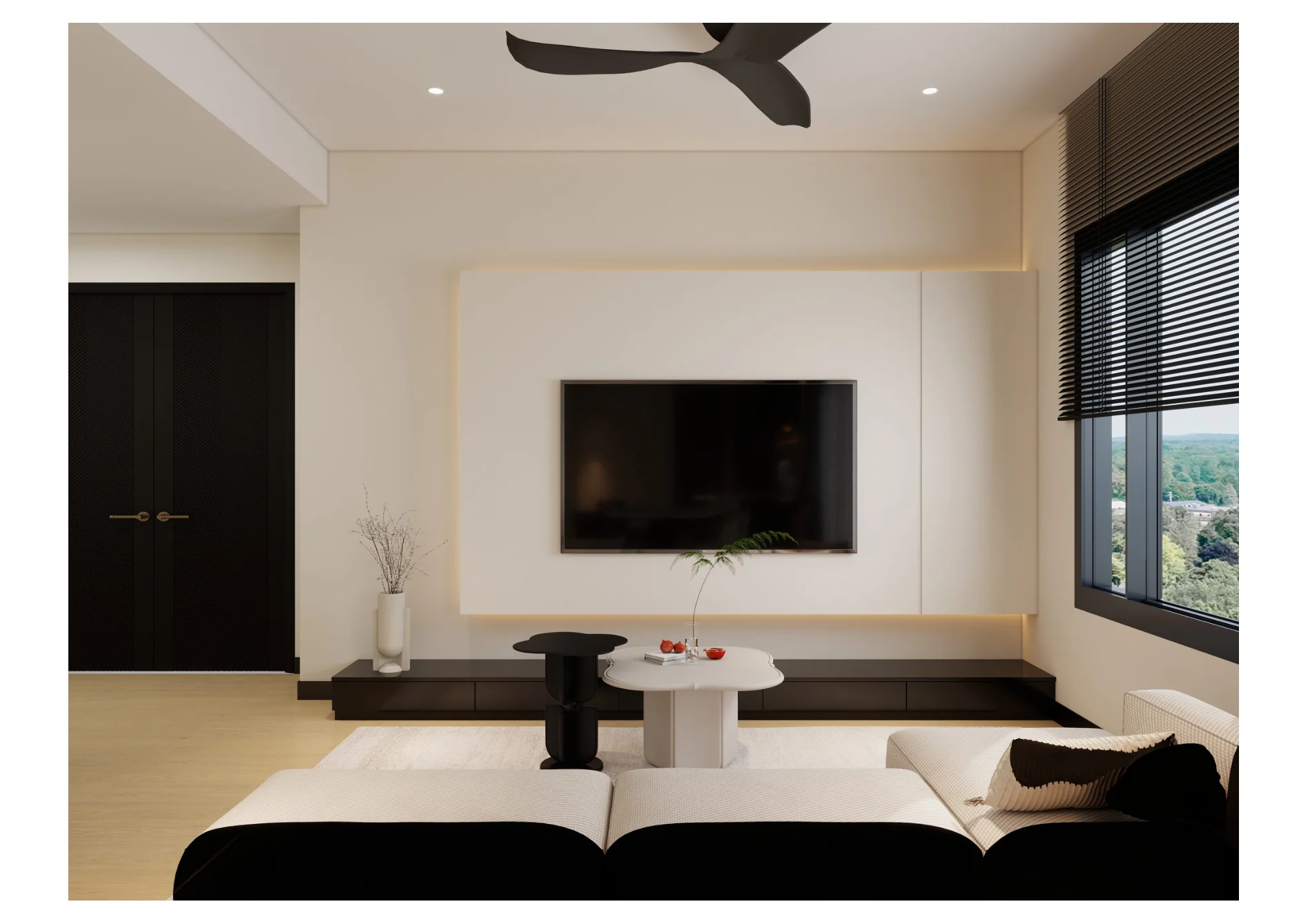 Austin Duta — living room media wall