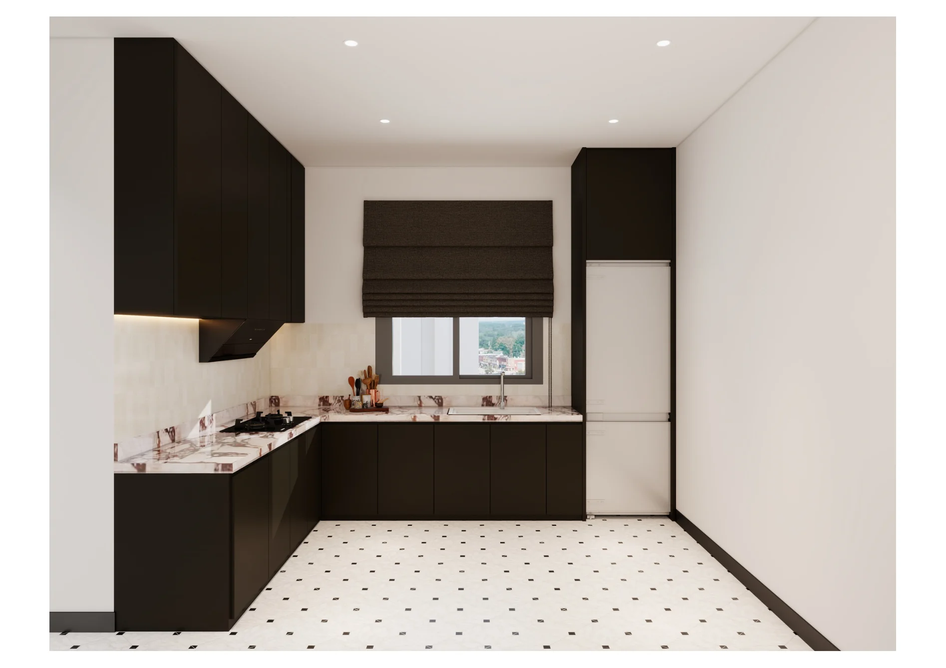 Austin Duta — kitchen work area and integrated lighting
