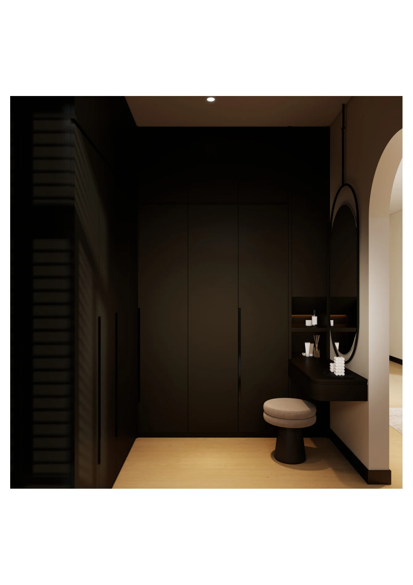 Austin Duta — walk-in wardrobe and vanity