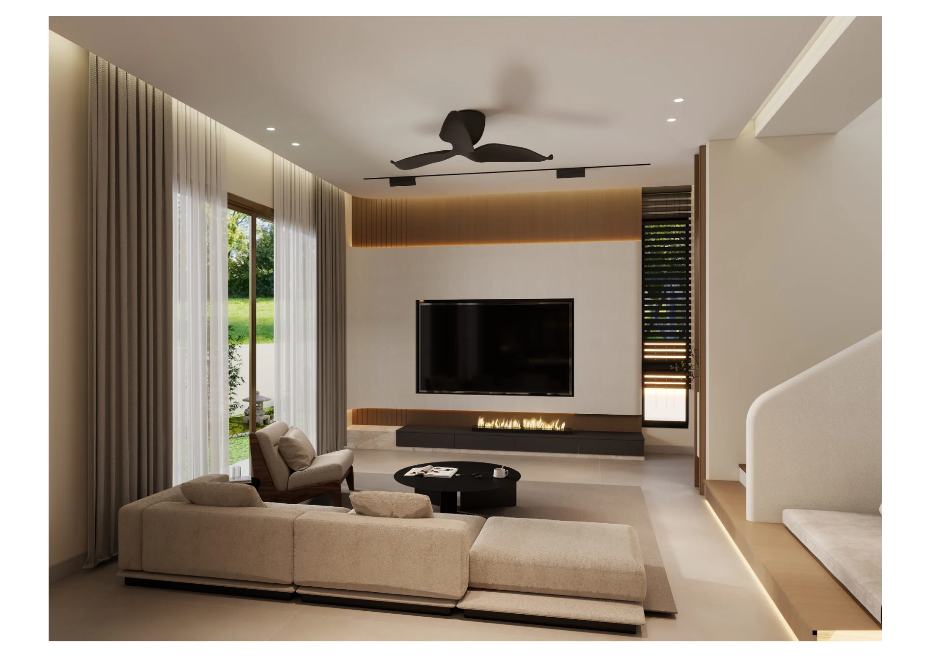 Jade Austin Crest — wide living room composition