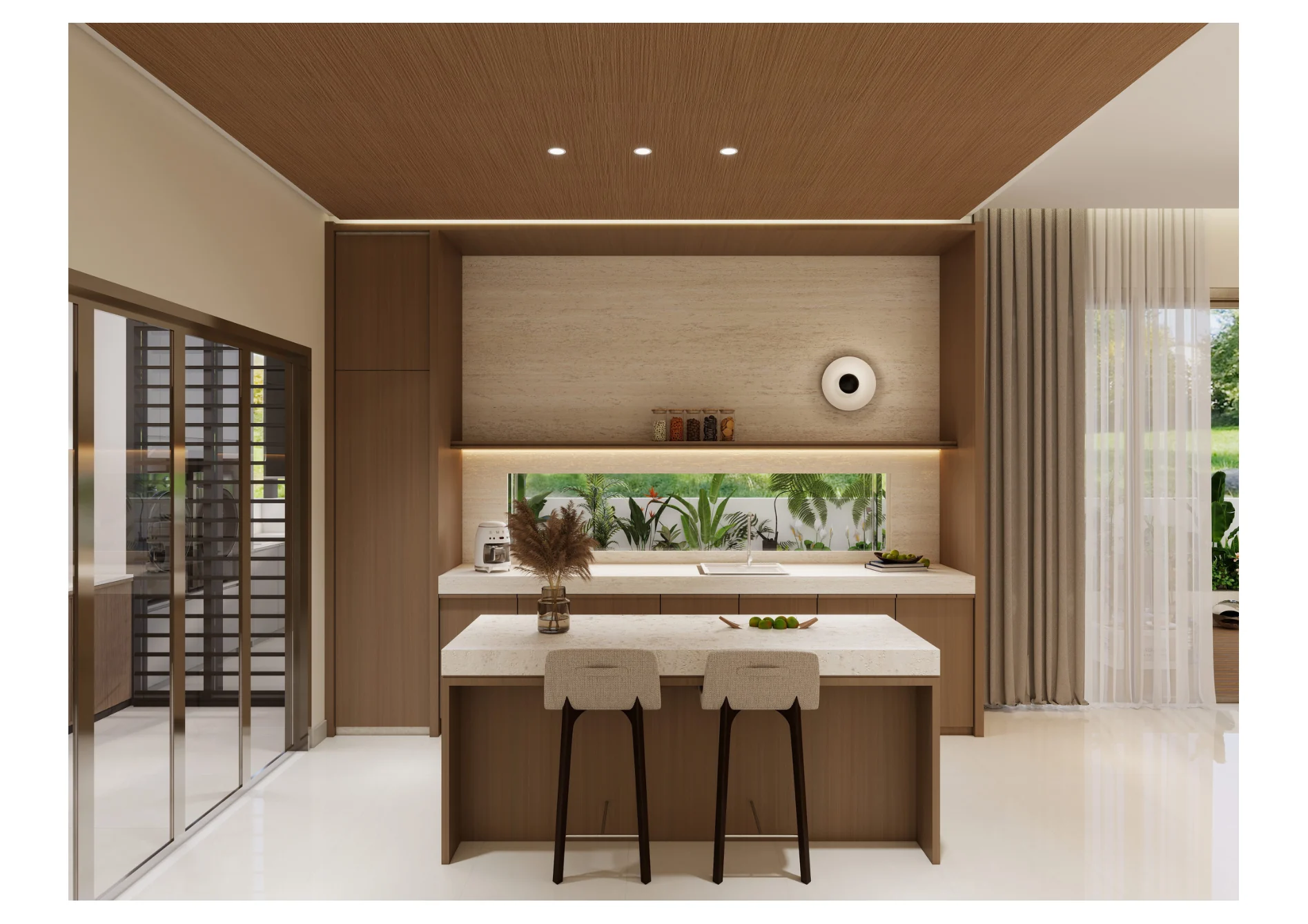 Jade Austin Crest — kitchen island and dining view
