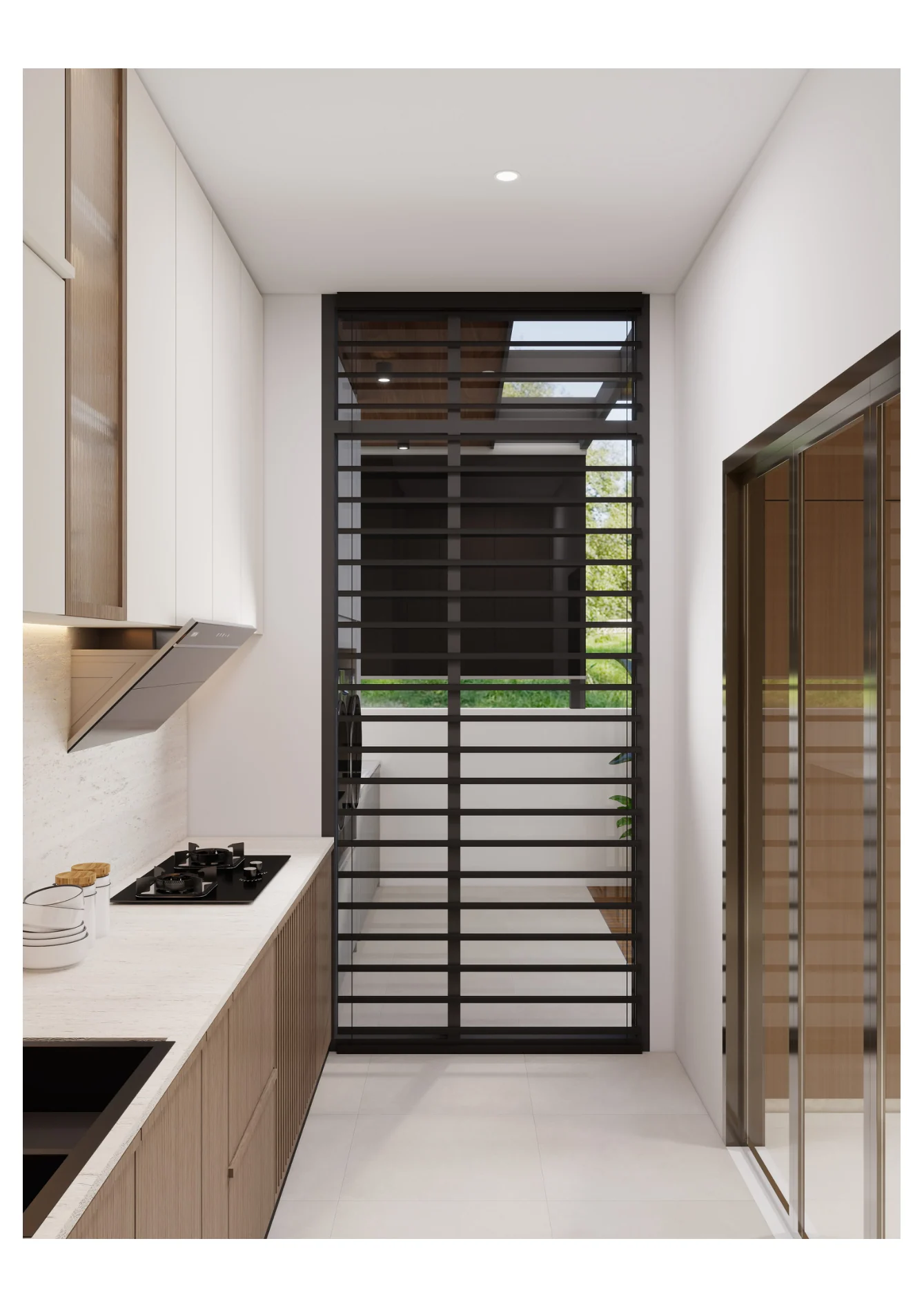 Jade Austin Crest — kitchen and pantry corridor