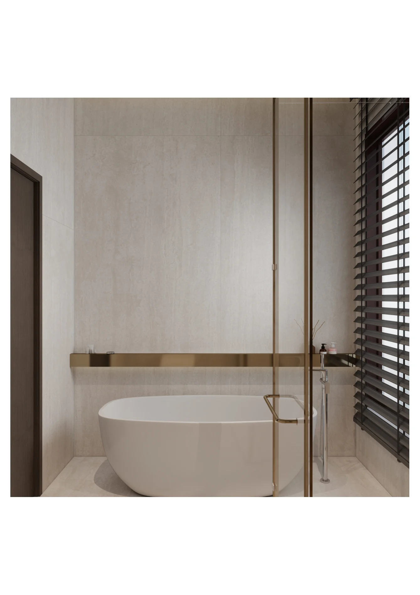 Jade Austin Crest — bathroom bathtub and lighting detail
